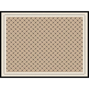 Tapis rectangulaire Jinrui Vintage Chic, résistant aux taches, pour salon et chambre, motif rayé uni, nettoyage facile à la main. - Product Image 2