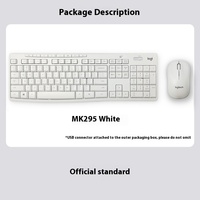 Clavier de jeu mécanique sans fil MK295, clavier d'ordinateur connecté par USB avec rétroéclairage LED, caractéristiques clés pour tablette