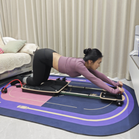 Appareil de Pilates Reformer en Bois d'Érable Réglable 6-en-1 Portable pour Entraînement Complet du Corps et Remodelage Corporel – Idéal pour la Maison et le Studio