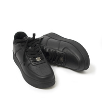 Chaussures de sport décontractées légères pour hommes, en cuir croûte personnalisé, à semelle épaisse, rehaussantes, à lacets, en maille respirante, blanches