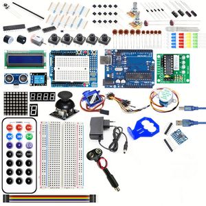 Kit de Inicio Súper Completo que Incluye Placa de Pruebas, Motor Paso a Paso SG90, Servo, Pantalla LCD 1602, Jumper, Kit UNO R3 Compatible con Arduino IDE - Product Image 1