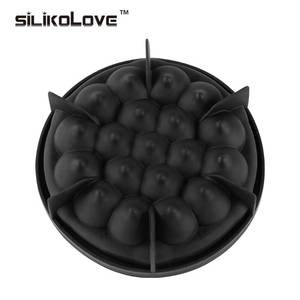 MUYULINS factory strawberry peach-shaped mousse maker LFGB platinum non-stick BPA-free <b>silicone</b> cake pan mold - Product Image 3