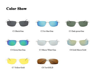 Lunettes de soleil sportives haut de gamme BOOM BM5447 en titane or/gris, polarisées UV400, verres TAC, sans monture, légères, pour hommes, conduite, pêche - Product Image 4