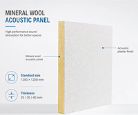 Panneau composite en plâtre perforé acoustique monolithique pour plafond et mur