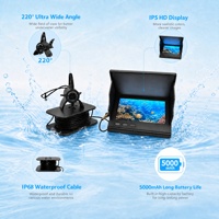 Caméra de détection de poissons sous-marins avec moniteur 4,3 pouces, câble de 150 m, étanche IP68, vision nocturne pour la pêche sur glace