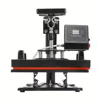 Presse à plat multifonctionnelle à bras articulé pour sublimation, pour t-shirts, taies d'oreiller, coques de téléphone, sweats à capuche et articles à écran unique