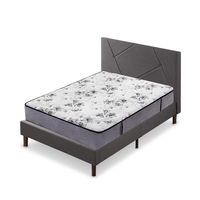 Matelas enroulable à ressorts ensachés en mousse à mémoire de forme en latex pour lit double naturel King Size tissu tricoté de haute qualité 7cm mousse européenne