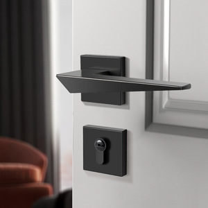Prix d'usine – Ensemble de serrures de <span class=keywords><strong>porte</strong></span> de chambre minimalistes en alliage de zinc, poignée de <span class=keywords><strong>porte</strong></span> magnétique silencieuse pour appartement, cuisine, salle de bain – Décoration - Product Image 6