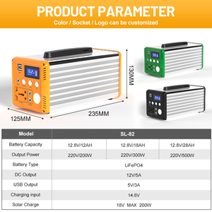 Portable Power Station 128W 312W 468W 720W USB Type C Charging Power Station Solar Multi-function Solar <b>Energy</b> <b>Storage</b> <b>System</b> - Product Image 5