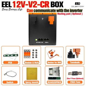 Hộp pin DIY Promotion EEL 12V 280Ah 4S cho pin LiFePO4 280-314Ah, kèm BMS JK 200A và chức năng cân bằng chủ động 2A - Product Image 5
