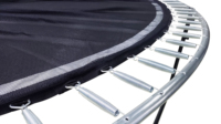 Trampoline pour enfants de 10 pieds avec coussinet de cadre de couleur Trampoline rond de poteau de filet de sécurité droit