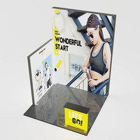 Boîte à lumière pour stand d'exposition, présentoirs d'exposition, boîtes lumineuses pour la publicité, stand 3*3