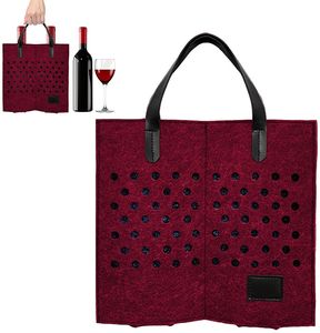 ถุงรู้สึกถึงไวน์แดง2ขวดเหมาะสำหรับเป็นของขวัญให้ถุงไวน์ - Product Image 2