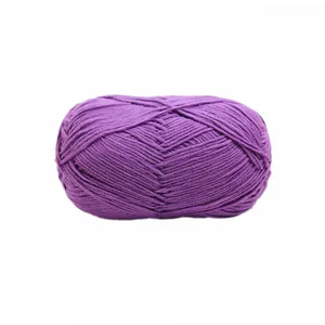Free Samples Various Colors Soft knitting Baby Yarn 5ply 50g milk cotton yarn for hand kmitting