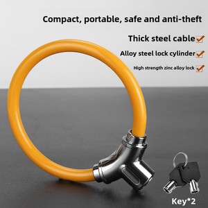 Serrure de vélo en câble d'acier épaissi étanche propriété antivol anti-coupure pour anneau en alliage de vélo électrique de route pour tous les types de vélo - Product Image 4