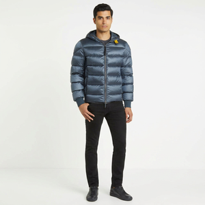 New Fashionable Men Canvas Puffer <b>Jacket</b> with Stand Collar Lightweight <b>Warm</b> <b>Waterproof</b> Winter Coat for Casual Outdoor Use 2026 - Product Image 1