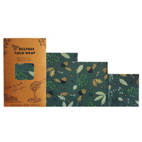 LOGO personnalisé enveloppes de cire d'abeille tissu de conservation emballage alimentaire en cire d'abeille FDA LFGB sac à pain réutilisable en cire d'abeille tissu de cire