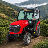 Tracteur agricole à 4 roues motrices de 80 CV avec cabine climatisée, système hydraulique robuste et technologie de pointe pour le travail moderne