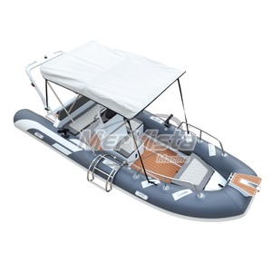 Bateau à nervures gonflables rigides à fond en fibre de verre en aluminium à <span class=keywords><strong>quille</strong></span> profonde en <span class=keywords><strong>Zodiac</strong></span> de 16 pieds et 480cm avec console centrale - Product Image 5