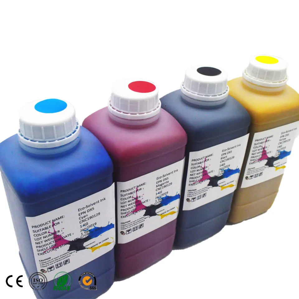 Wholesale Price No Smell Yinghe Ink Eco-Solvent ink For Epson DX5 DX7 XP600 Head