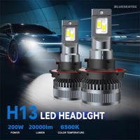 Usine Super Lumineux 200W 20000lm H4 H13 Haut Bas Faisceau Led Ampoules De Voiture 9V à 60V Camion LED Lumières 9004 9007 LED Phare Kit