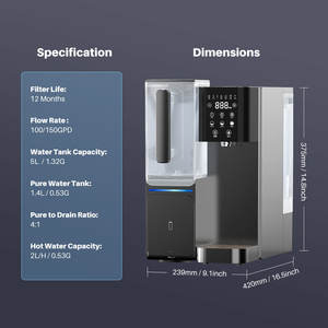 Automatic Smart Freestanding Countertop Instant <strong>Hot</strong> <strong>Water</strong> <strong>Dispenser</strong> With Filter - Product Image 6