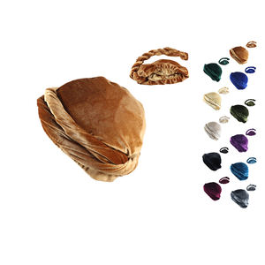 Turban musulman de haute qualité avec impression de logo personnalisé tresse souple élastique élevée casquettes d'église bonnet Pleuche respirant pour hommes <span class=keywords><strong>bandeau</strong></span> - Product Image 1