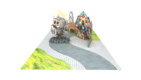 Tarjeta de Felicitación 3D Pop-up con Diseño de Búho en un Parque de Atracciones, Tarjetas Kirigami para Cumpleaños y Graduación, Venta al Por Mayor