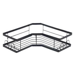Estante Metálico Triangular de Dos Niveles para Baño, Organizador de Esquina, Ahorro de Espacio, Instalación sin Perforaciones y Soporte de Almacenamiento - Product Image 5