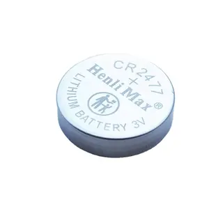 CR2477 3.0V Primay lityum pil 500mAh 1000mAh lityum manganez dioksit düğme pil sikke hücre pil