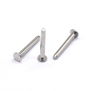Remaches Sólidos de Acero Inoxidable con Cabeza Plana y Extremo Cerrado de 3mm, 4mm, 5mm, Acabado Brillante, Certificación ISO, Marca SaiTong, Modelo ISO9001 - Product Image 1