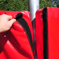 Protections de poteaux de sécurité pour salle de sport, rondes, en PVC, avec revêtement en mousse EPE/mousse souple, taille et couleur personnalisables