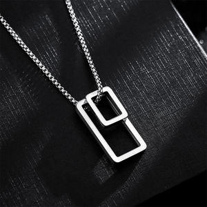 Collar de Bisutería de Moda para Mujer, Collar con Colgante, Joyería Fina, Juego de Collares de Acero Inoxidable, Bisutería Popular - Product Image 1