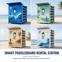 Système de partage de planches de surf et de SUP, casier intelligent de location, station de location intelligente de SUP