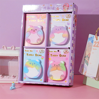 Mignon animal Notes autocollantes planificateur papier bloc-notes dessin animé autocollants bloc-notes collant papeterie