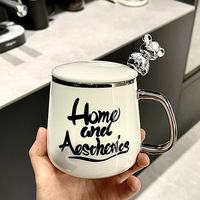 Cadeau d'affaires auto-chauffant ensembles de tasses à café contrôle de la température tasse intelligente tasse électrique en céramique thermostatique chauffante sans fil
