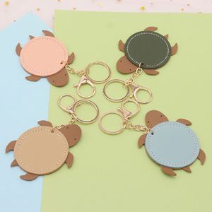 Creative Cute Countryside Style Couple PU Leather Turtle Keychain Pendant Fashion Turtle Shape Key Chain Portable <b>Bag</b> Charm Gift - Product Image 4