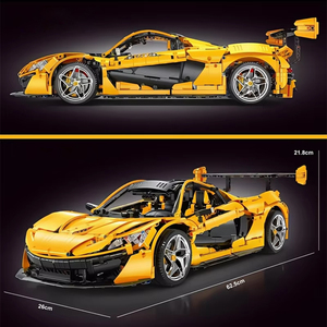 IN STOCK T5048 MOC Technical Yellow Sports Car P1 Building Blocks Bricks Assembling Model <strong>Toys</strong> <strong>for</strong> <strong>Boys</strong> <strong>Christmas</strong> Gift Set - Product Image 4