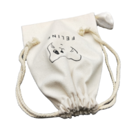 Sac en toile blanche 100% coton jetable de haute qualité avec logo personnalisé pour l'emballage de montres