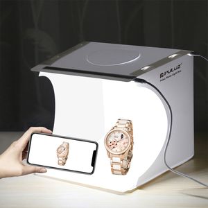 同日発送PULUZ20cm折りたたみ式ポータブル550LMライト写真照明スタジオ撮影テントボックスキット2色背景付き - Product Image 5