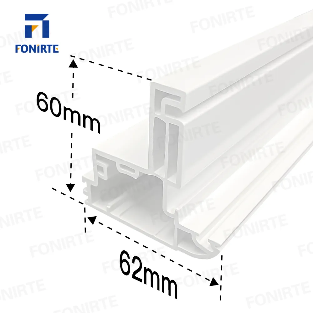 중국 공장 도매 단일 새시 비닐 Hung 틸트 압출 다른 문 주택 여닫이 창 블라인드 플라스틱 프로필