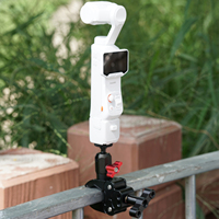 Morsetto a C in lega di alluminio con attacco Arri da 1/4 e ventosa magnetica per GoPro, DJI Pocket 4P/4/3, Insta360 e fotocamera Luna Ultra