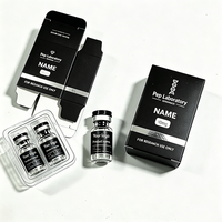 Boîte à médicaments avec logo personnalisé en relief, boîte cosmétique, boîte en carton pour flacon de peptide, boîte en carton pour flacon de 3 ml/10 ml, boîte en plastique et boîte en carton combinées