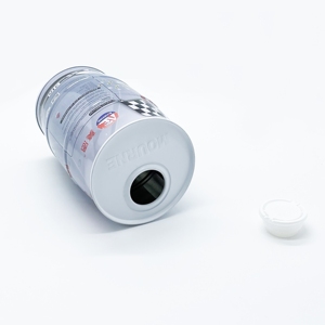 OEM/ODM Round Tinplate <b>Drum</b> Shape 1L Empty Engine <b>Oil</b> Metal Cans 0.28mm Thickness Lacquered Finish Offset Printing Custom Logo - Product Image 2