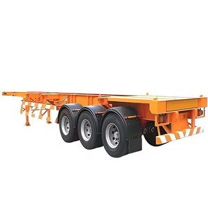 Transporte 20ft / 40ft Contenedor Chasis Esqueleto Remolque Esqueleto Semirremolque Hecho en China - Product Image 1