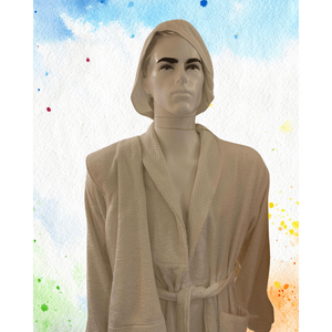 100% ชุดผ้าขนหนูและเสื้อคลุมอาบน้ำแบบตุรกี3ชิ้นทำด้วยมือดูดซับพิเศษแห้งเร็วเย็นแบบใช้แล้วทิ้ง - Product Image 5