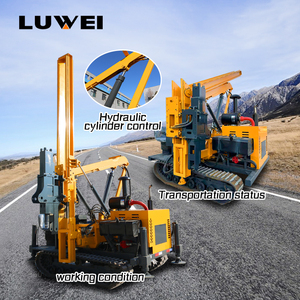 Garanzia di qualità 85kw palificazione macchina con motore di marca cingolato Guardrail battipalo Driver per le strade di cemento palificazione - Product Image 1