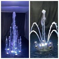 Fontaine musicale moderne à jet alternatif, installation facile, prix usine, fontaine de jardin extérieure en acier inoxydable