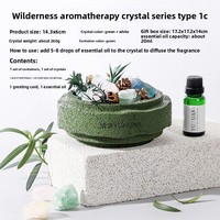 Diffuseur de cristal ondulé, coffret cadeau d'aromathérapie, diffusion longue durée à domicile, 90-120 jours, cadeau souvenir haut de gamme