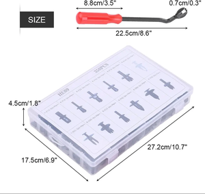 385 mảnh lai cơ thể đẩy Pin đinh tán bội cửa TRIM Bảng điều khiển người lưu giữ Fastener Kit các loại xe Fastener Clip Nylon - Product Image 5